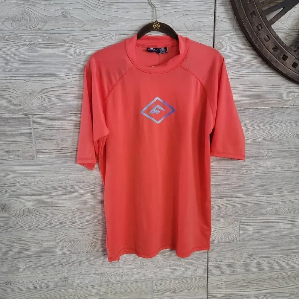 Kanu Surf Men's Paradise UPF 50+ Short Sleeve Sun Protective Rashguard Swim Shir